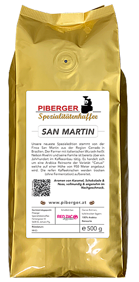 Piberger Spezialitätenkaffee Finca San Martin